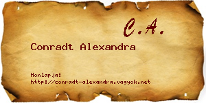 Conradt Alexandra névjegykártya