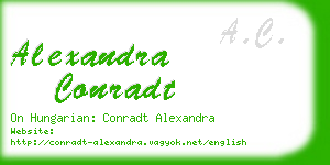 alexandra conradt business card